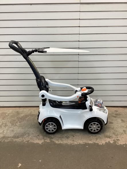 3-in-1 Push Car for Toddler Sliding Car with Seat Belt and Canopy