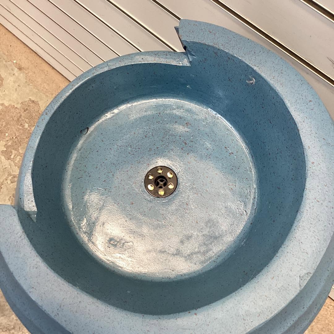 Costway 32” Tall Jar Water Fountain with LED Lights & Pump for Garden Patio Yard Porch