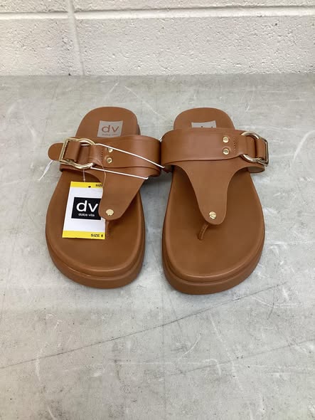 DV by Dolce Vita Women's Footbed Sandal in Tan, Size 8
