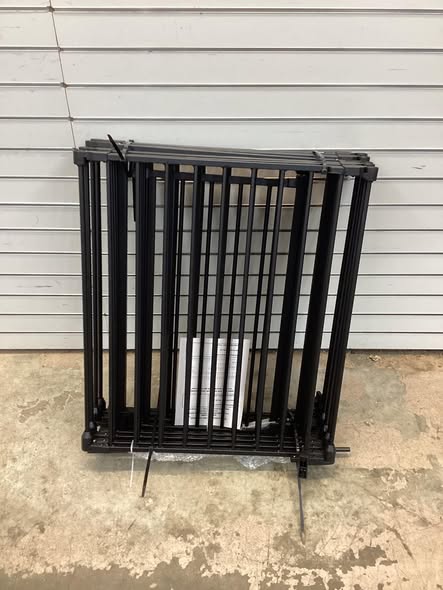 8-Panel Extra Wide Baby Gate Adjustable Pet Safety Fence with Auto-close Door