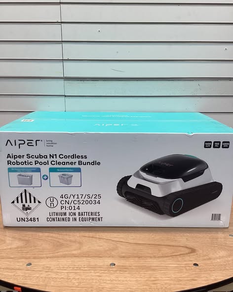 Aiper Scuba N1 Cordless Pool Vacuum with Bonus Filters & Baskets.