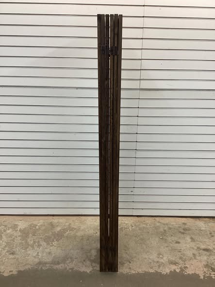 Room Divider 5.6 FT Folding Partition Stand with Double Action Metal Hinges