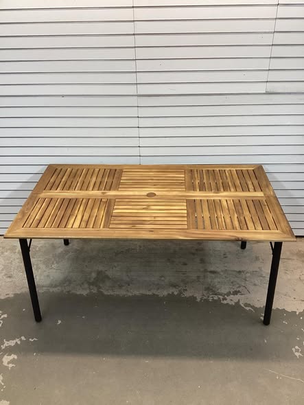 Costway Outdoor Dining Table for 6 People