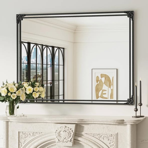 Berrilee Rectangle Decorative Wall Mirror 48” x 36”