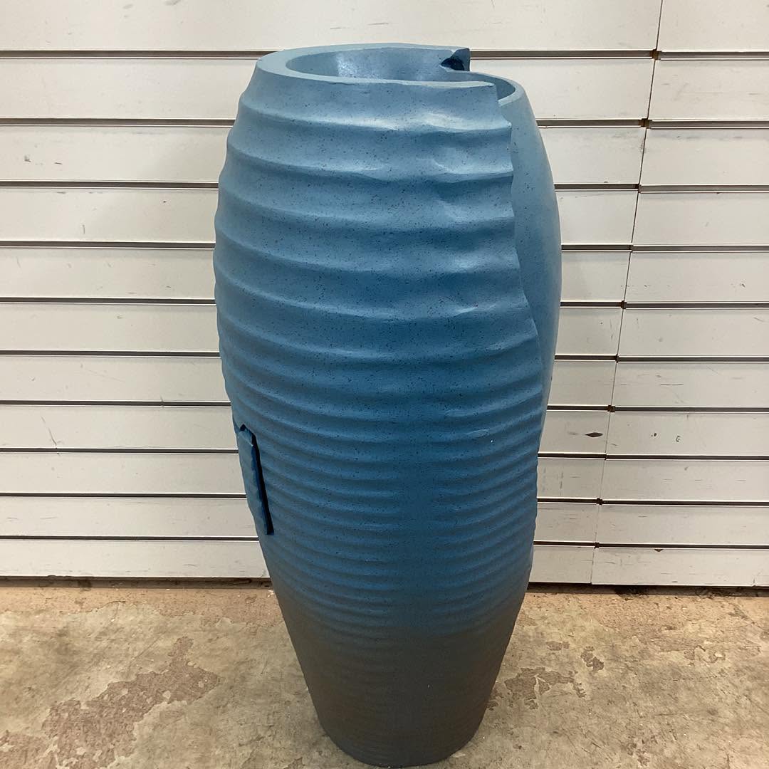 Costway 32” Tall Jar Water Fountain with LED Lights & Pump for Garden Patio Yard Porch