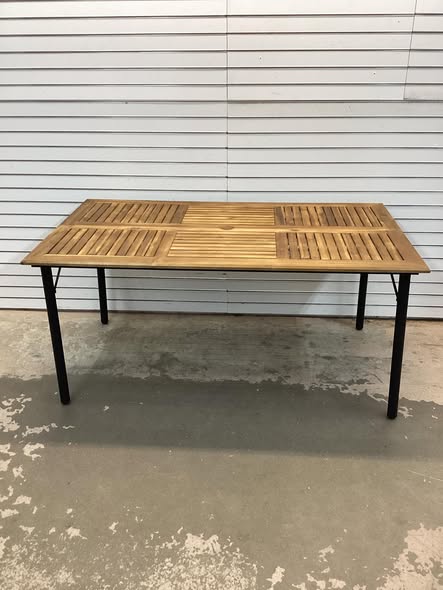 Costway Outdoor Dining Table for 6 People