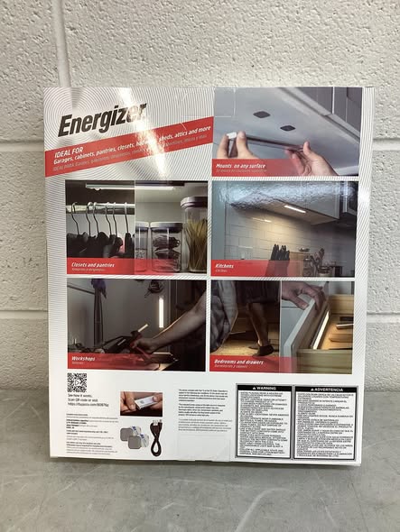 Energizer 9.5" Motion Sensing Magnetic LED Rechargeable Light Bar, 2 Pack