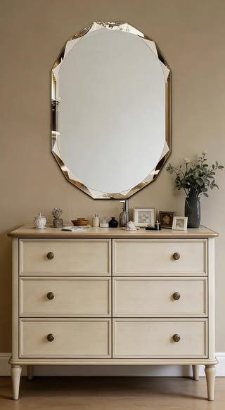 36" X 24" Frameless Oval Bathroom Wall Mirror with Beveled Edges