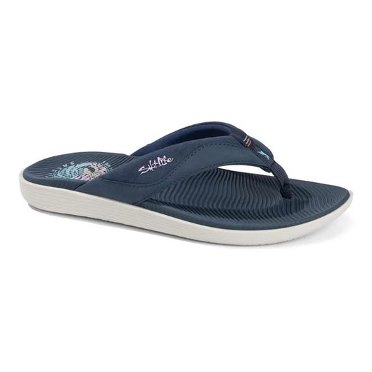 Salt Life Women's Flip-Flop, Size 7, Navy Blue