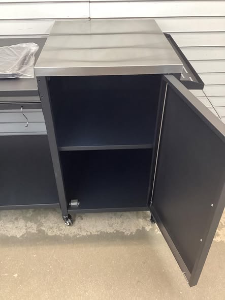 71.65"Outdoor BBQ Prep Table with Cover