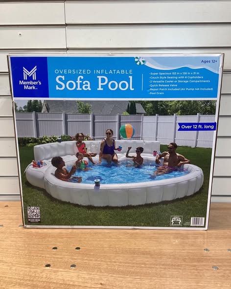 Member's Mark Oversized Inflatable Sofa Pool.