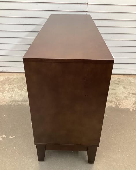 Iasiah Modern 45''W 3-Door Solid Wood Sideboard with Adjustable Shelves.