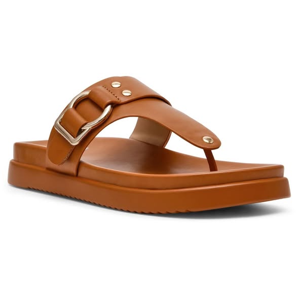 DV by Dolce Vita Women's Footbed Sandal in Tan, Size 8