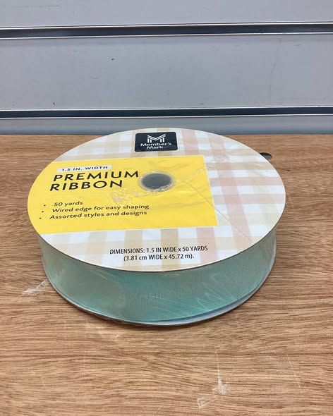 Member’s Mark Premium Wired Ribbon 1.5” Width x 50 Yards