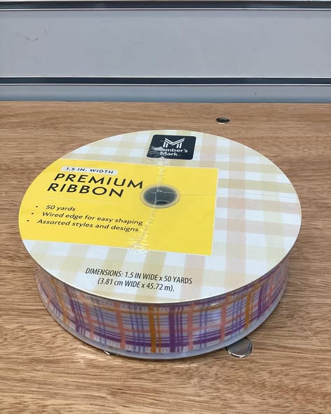 Member’s Mark Premium Wired Ribbon 1.5” Width x 50 Yards