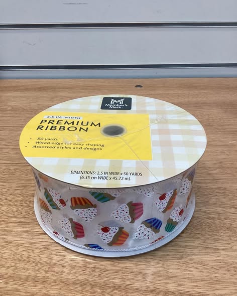 Member’s Mark Premium Wired Ribbon 2.5” Width x 50 Yards