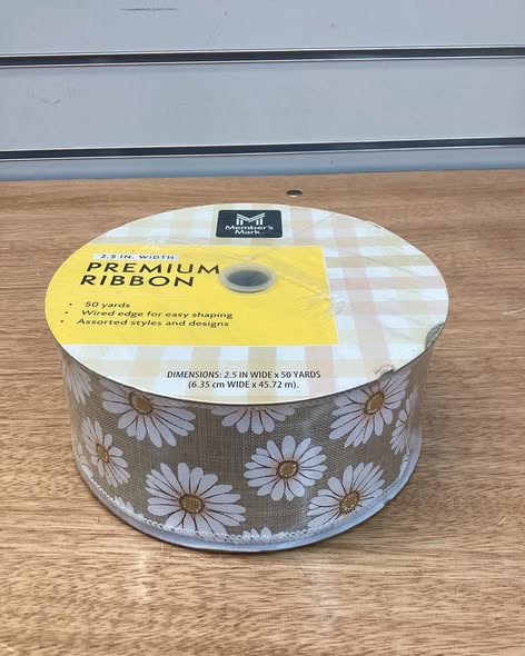 Member’s Mark Premium Wired Ribbon 2.5” Width x 50 Yards