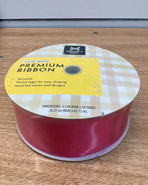 Member’s Mark Premium Wired Ribbon 2.5” Width x 50 Yards