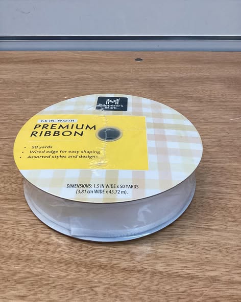 Member’s Mark Premium Wired Ribbon 1.5” Width x 50 Yards