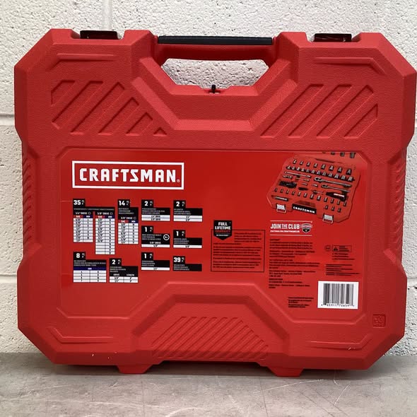 CRAFTSMAN 105 -Piece Metric and standard (SAE) Mechanics Tool Set with Hard Case