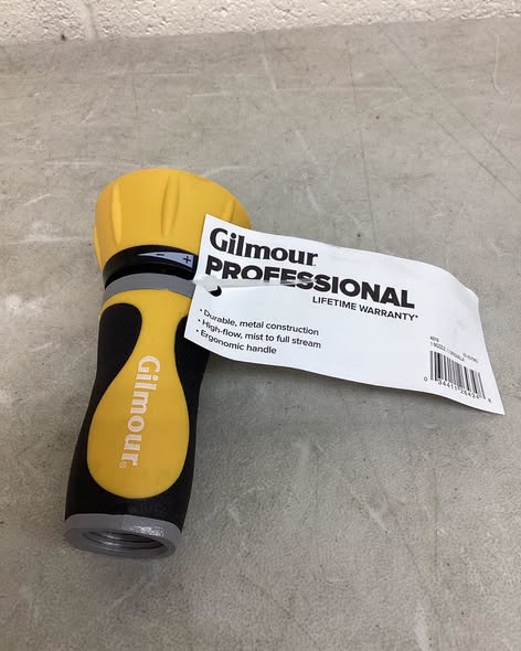 Gilmour Twist Hose Nozzle, Fireman Hose Nozzle for Cleaning and Watering