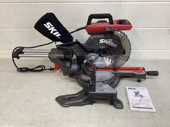 SKIL 10-in 15-Amp Dual Bevel Sliding Compound Corded Miter Saw