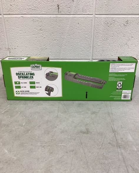 Expert Gardener 3800 Square Foot Large Area Oscillating Sprinkler with Weighted Base.