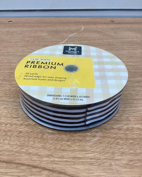 Member’s Mark Premium Wired Ribbon 1.5” Width x 50 Yards