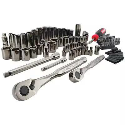 CRAFTSMAN 105 -Piece Metric and standard (SAE) Mechanics Tool Set with Hard Case