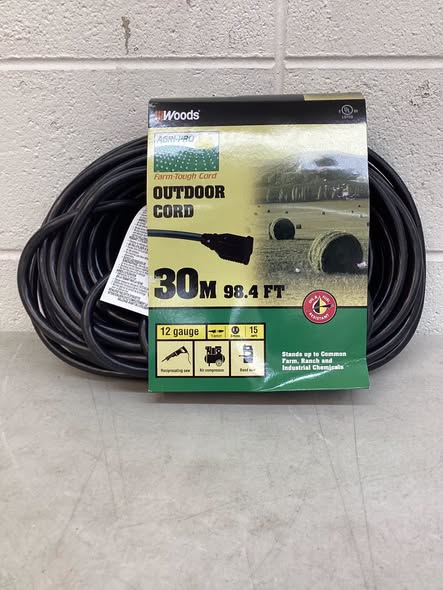 WOODS 12/3 98.4' AGRI-PRO OUTDOOR CORD