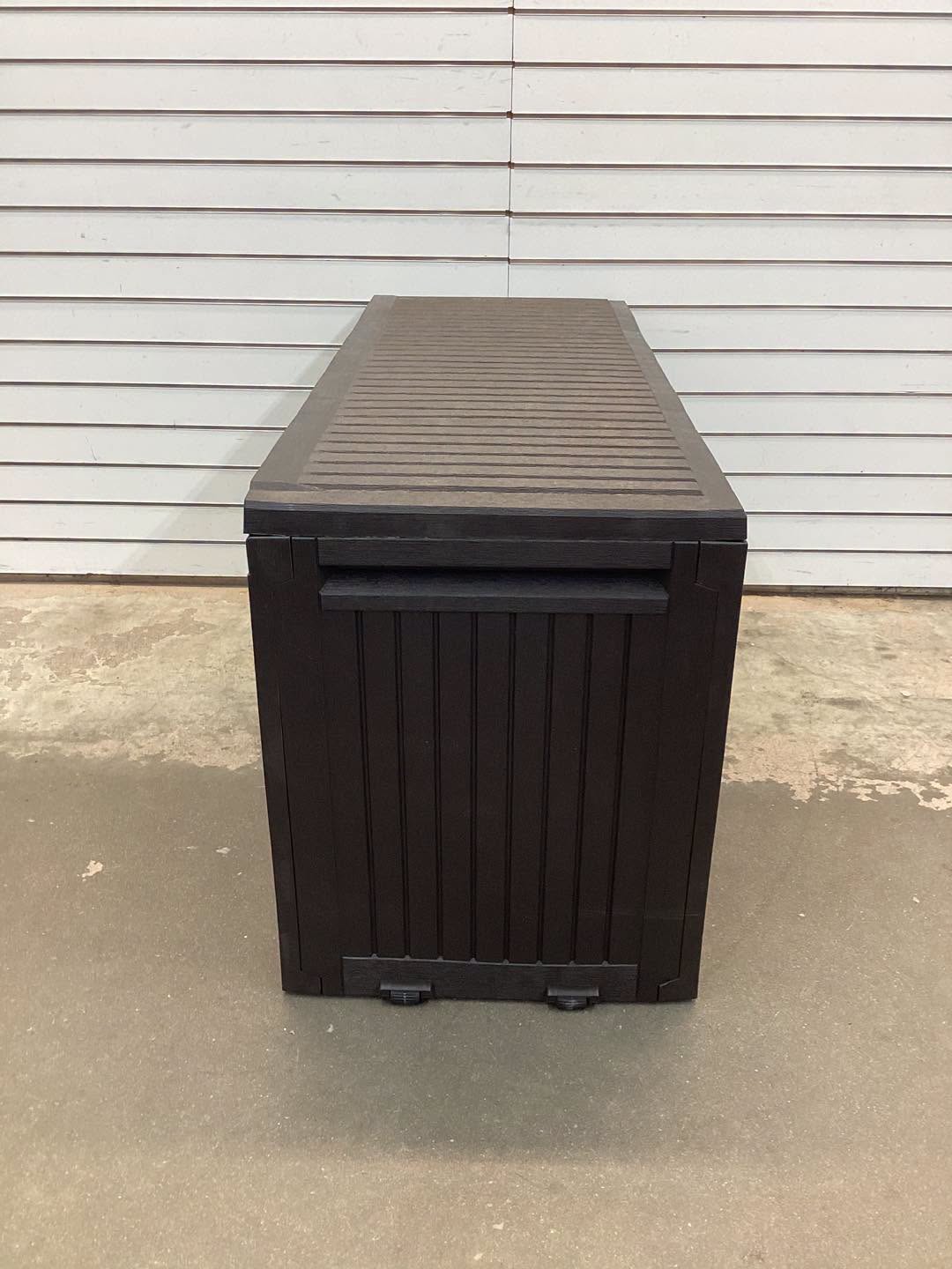 Keter Comfy 71 Gallon Durable Resin Outdoor Storage and Organization Deck Box Ideal For Garden Patio Furniture and Supplies