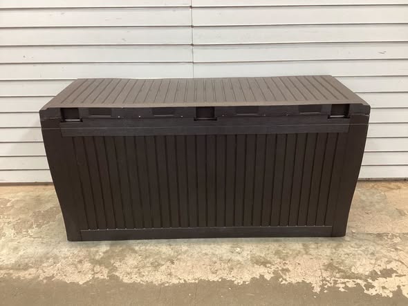 Keter Comfy 71 Gallon Durable Resin Outdoor Storage and Organization Deck Box Ideal For Garden Patio Furniture and Supplies