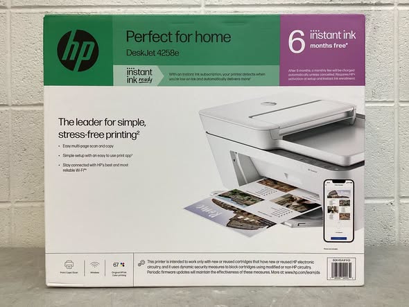 HP DeskJet 4258e Wireless All-in-One Inkjet Printer