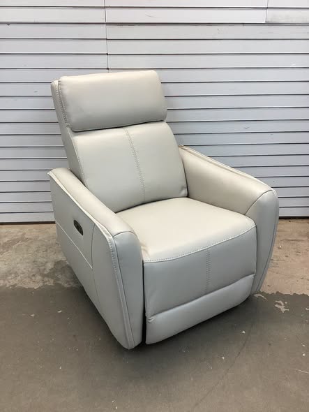 Latitude Run 32.3" Wide Contemporary Swivel and Rocker Power Recliner Chair with USB Port