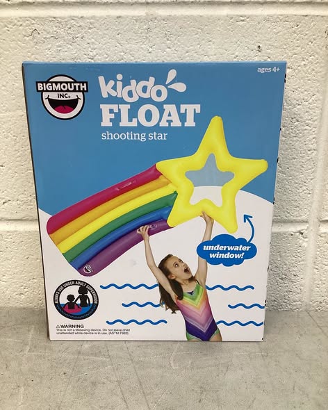 BigMouth Inc. Kiddo Float, Inflatable Pool Floatie for Kids 4-8, Fun Water Toy.
