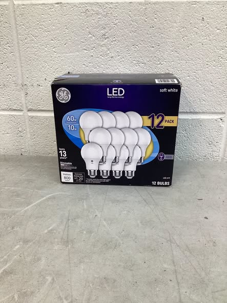 GE Soft White LED 60W Equivalent General Purpose A19 Light Bulbs (12 Pack) GE Soft White LED 60-Watt Replacement