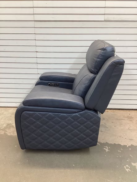 Watson & Whitely Genuine Leather Power Recliner Chairs for Adults, Zero Gravity Recliner with Power Headrest & Hidden Storage, Electric Reclining Sofa Chair