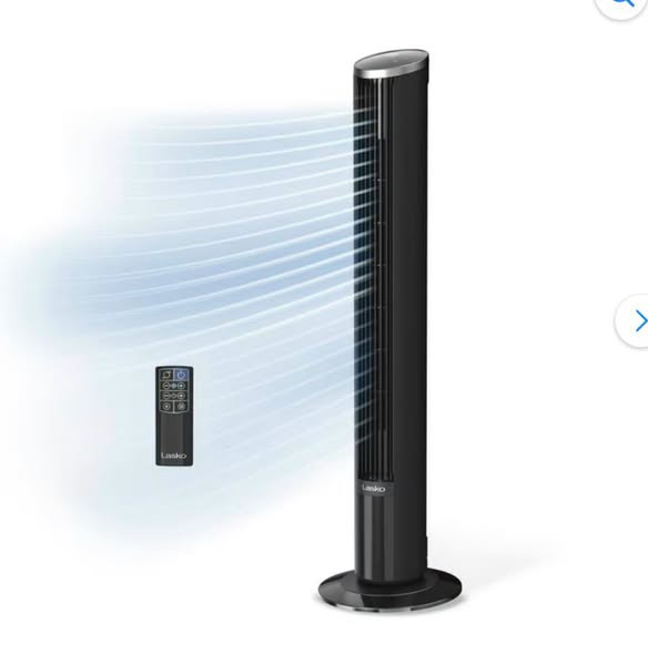 Lasko 42” Oscillating 12-Speed DC Tower Fan with Remote