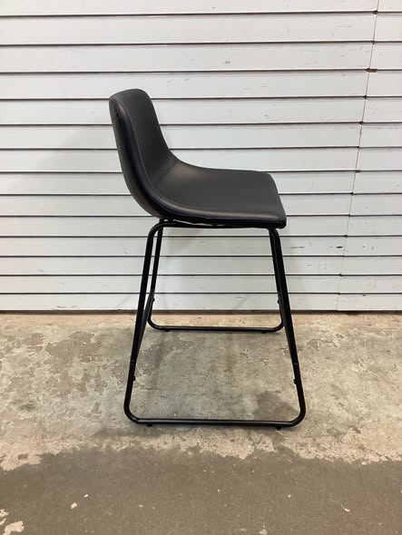 Modern PU Leather Bar Stools with Cushioned Seat, Set of 2