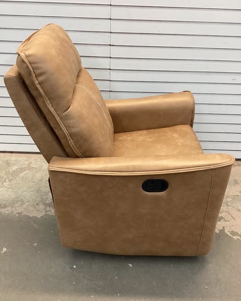 Tayani 31.5" Wide Modern Comfortable Microfiber Swivel And Rocker Manual Recliner.