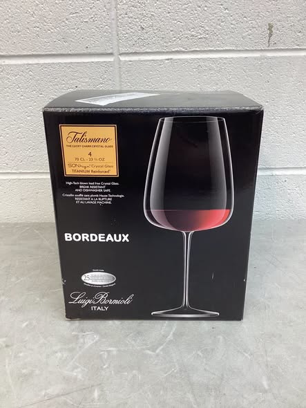 Talismano 23.75 oz. Bordeaux Red Wine Glasses (Set of 3)