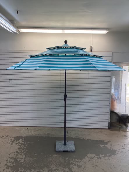 ABC CANOPY 9FT 3 TIERS PATIO UMBRELLA 8 RIBS