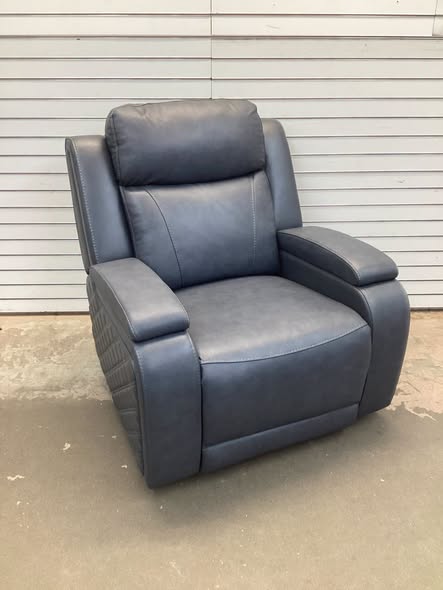 Watson & Whitely Genuine Leather Power Recliner Chairs for Adults, Zero Gravity Recliner with Power Headrest & Hidden Storage, Electric Reclining Sofa Chair