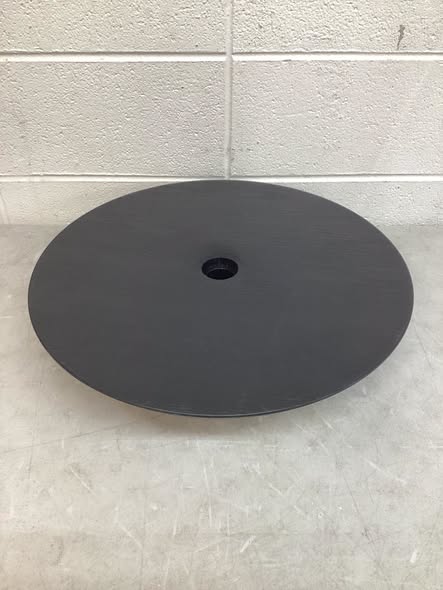 Costway 20 Inches Outdoor Adjustable Umbrella Table with 1.5 Inches Umbrella Hole