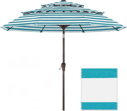 ABC CANOPY 9FT 3 TIERS PATIO UMBRELLA 8 RIBS