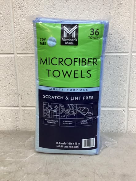 Member Mark Microfiber Towels, Blue (36 ct.)