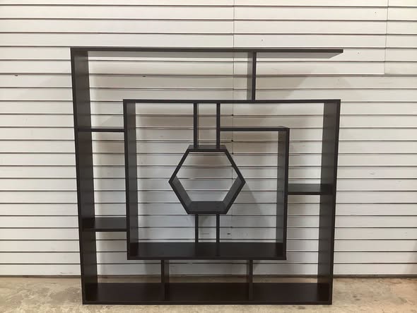 Okane 52" H x 52" W Geometric Bookcase