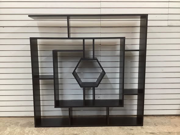 Okane 52" H x 52" W Geometric Bookcase