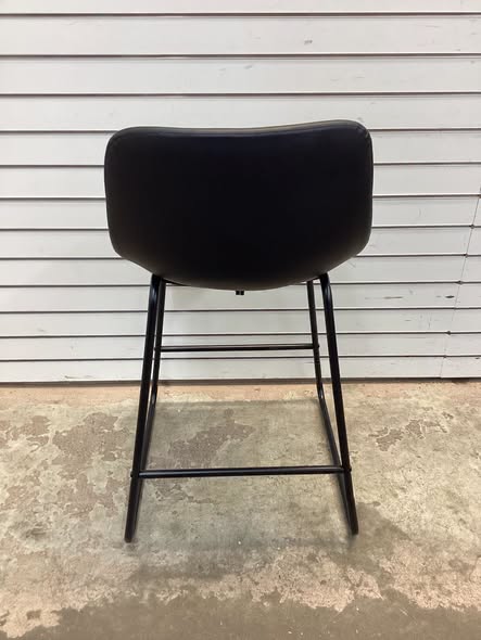 Modern PU Leather Bar Stools with Cushioned Seat, Set of 2