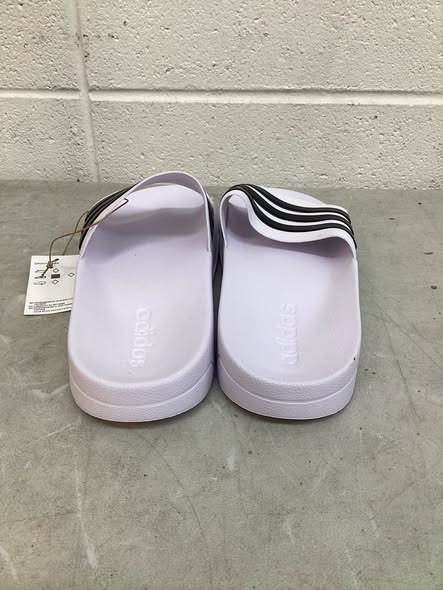 Adidas Men's Cloudfoam Slides Size 11, Color White/Black
